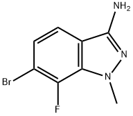 6-Bromo-7-fluoro-1-methyl-1H-indazol-3-amine Struktur